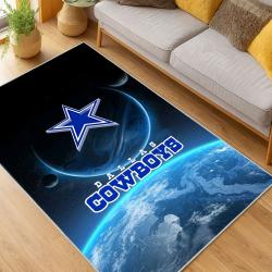 nfl dallas cowboys football team logo sport carpet area rug home decor living room dcb82