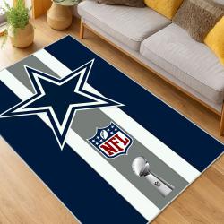 nfl dallas cowboys football team logo sport carpet area rug home decor living room dcb86