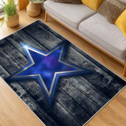 nfl dallas cowboys football team logo sport carpet area rug home decor living room dcb89