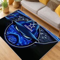 nfl dallas cowboys football team logo sport carpet area rug home decor living room dcb91