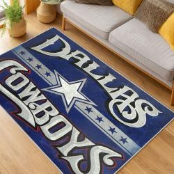 nfl dallas cowboys football team logo sport carpet area rug home decor living room dcb95