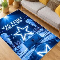 nfl dallas cowboys football team logo sport carpet area rug home decor living room dcb98