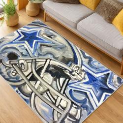nfl dallas cowboys football team logo sport carpet area rug home decor living room dcb99
