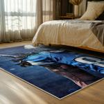 nfl detroit lions football team logo sport carpet area rug home decor bed room dlw100