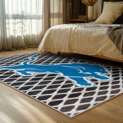 NFL Detroit Lions Football Team Logo Sport Carpet Area Rug Home Decor Gift For Fans DLW106