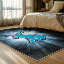 NFL Detroit Lions Football Team Logo Sport Carpet Area Rug Home Decor Gift For Fans DLW120