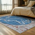 nfl detroit lions football team logo sport carpet area rug home decor bed room dlw128