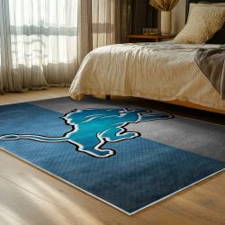 NFL Detroit Lions Football Team Logo Sport Carpet Area Rug Home Decor Gift For Fans DLW134