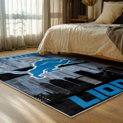 NFL Detroit Lions Football Team Logo Sport Carpet Area Rug Home Decor Gift For Fans DLW141