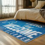 nfl detroit lions football team logo sport carpet area rug home decor bed room dlw152