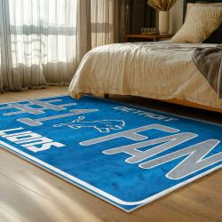NFL Detroit Lions Football Team Logo Sport Carpet Area Rug Home Decor Gift For Fans DLW155