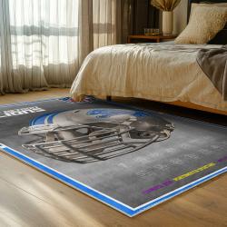NFL Detroit Lions Football Team Logo Sport Carpet Area Rug Home Decor Gift For Fans DLW161