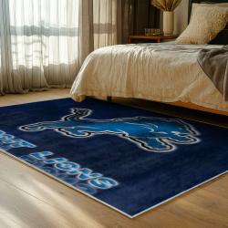 NFL Detroit Lions Football Team Logo Sport Carpet Area Rug Home Decor Gift For Fans DLW179