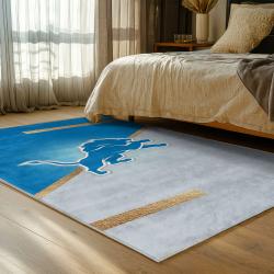 NFL Detroit Lions Football Team Logo Sport Carpet Area Rug Home Decor Gift For Fans DLW182