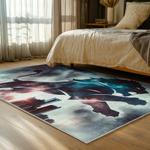 nfl detroit lions football team logo sport carpet area rug home decor bed room dlw184