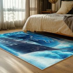 NFL Detroit Lions Football Team Logo Sport Carpet Area Rug Home Decor Gift For Fans DLW192