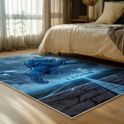 NFL Detroit Lions Football Team Logo Sport Carpet Area Rug Home Decor Gift For Fans DLW197