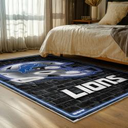 NFL Detroit Lions Football Team Logo Sport Carpet Area Rug Home Decor Gift For Fans DLW200