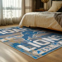 NFL Detroit Lions Football Team Logo Sport Carpet Area Rug Home Decor Gift For Fans DLW217