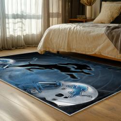 NFL Detroit Lions Football Team Logo Sport Carpet Area Rug Home Decor Gift For Fans DLW222