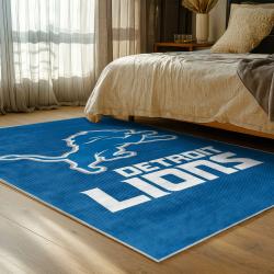 NFL Detroit Lions Football Team Logo Sport Carpet Area Rug Home Decor Gift For Fans DLW223