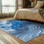 nfl detroit lions football team logo sport carpet area rug home decor bed room dlw39