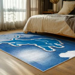 NFL Detroit Lions Football Team Logo Sport Carpet Area Rug Home Decor Gift For Fans DLW41