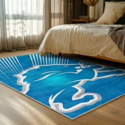 NFL Detroit Lions Football Team Logo Sport Carpet Area Rug Home Decor Gift For Fans DLW42