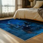 nfl detroit lions football team logo sport carpet area rug home decor bed room dlw54