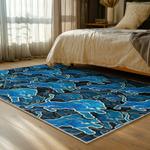 nfl detroit lions football team logo sport carpet area rug home decor bed room dlw69