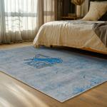 nfl detroit lions football team logo sport carpet area rug home decor bed room dlw83