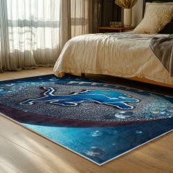 NFL Detroit Lions Football Team Logo Sport Carpet Area Rug Home Decor Gift For Fans DLW97