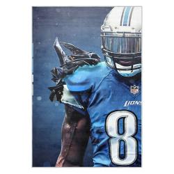 nfl detroit lions football team logo sport carpet area rug home decor gift for fans dlw100