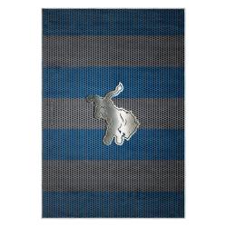 nfl detroit lions football team logo sport carpet area rug home decor gift for fans dlw110