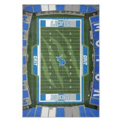 nfl detroit lions football team logo sport carpet area rug home decor gift for fans dlw143