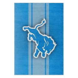 nfl detroit lions football team logo sport carpet area rug home decor gift for fans dlw157