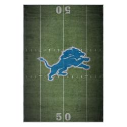 nfl detroit lions football team logo sport carpet area rug home decor gift for fans dlw160
