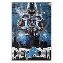 nfl detroit lions football team logo sport carpet area rug home decor gift for fans dlw173