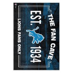 nfl detroit lions football team logo sport carpet area rug home decor gift for fans dlw176