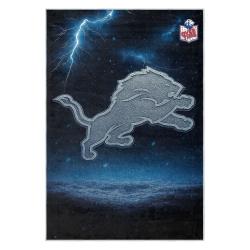 nfl detroit lions football team logo sport carpet area rug home decor gift for fans dlw180
