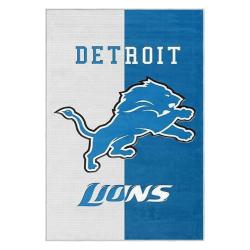 nfl detroit lions football team logo sport carpet area rug home decor gift for fans dlw181