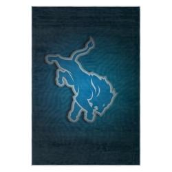 nfl detroit lions football team logo sport carpet area rug home decor gift for fans dlw210
