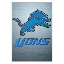nfl detroit lions football team logo sport carpet area rug home decor gift for fans dlw211