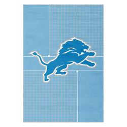 nfl detroit lions football team logo sport carpet area rug home decor gift for fans dlw213