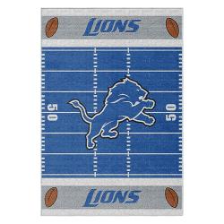 nfl detroit lions football team logo sport carpet area rug home decor gift for fans dlw220