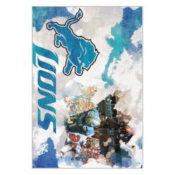 nfl detroit lions football team logo sport carpet area rug home decor gift for fans dlw224