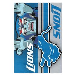 nfl detroit lions football team logo sport carpet area rug home decor gift for fans dlw225