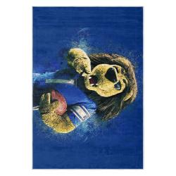 nfl detroit lions football team logo sport carpet area rug home decor gift for fans dlw35