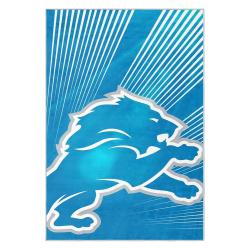 nfl detroit lions football team logo sport carpet area rug home decor gift for fans dlw42