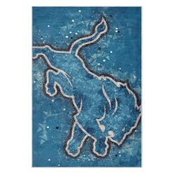 nfl detroit lions football team logo sport carpet area rug home decor gift for fans dlw43